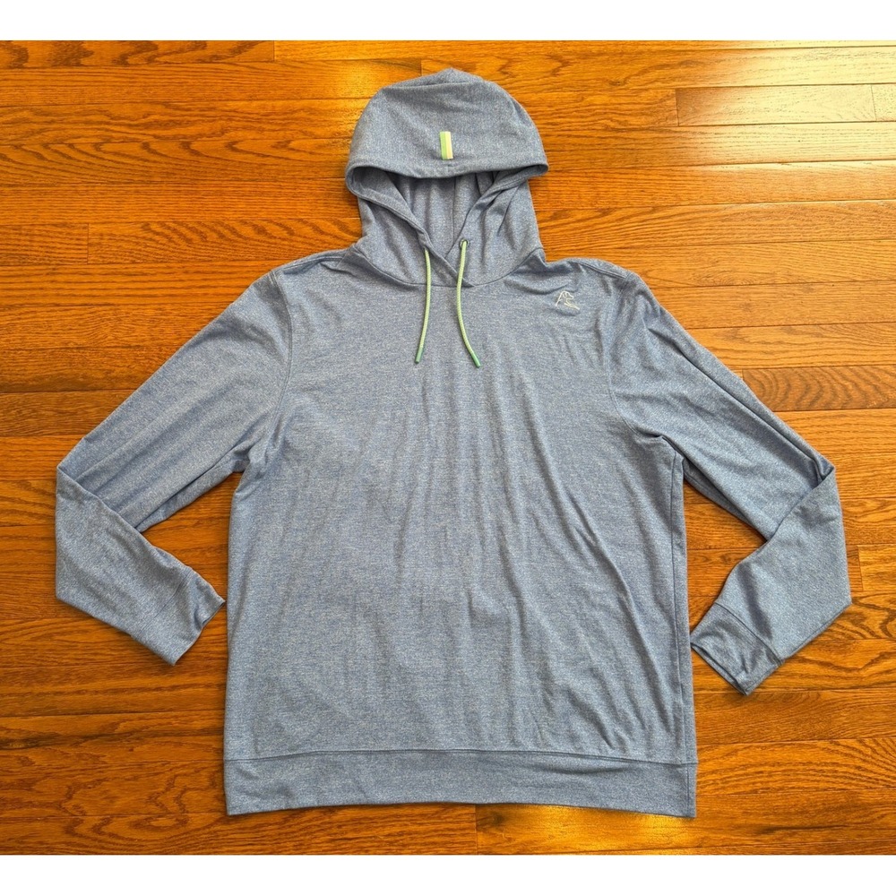 Rhoback Hesi Hoodies Mens Large Performance Light Blue Stretch Golf Athleisure